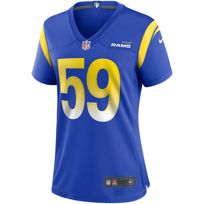 London Fletcher 59 Women's Los Angeles Rams 2026 Super Bowl LX - Royal Team Game Jersey