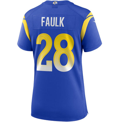 Marshall Faulk 28 Women's Los Angeles Rams 2026 Super Bowl LX - Royal Team Game Jersey