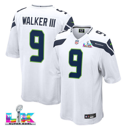 Kenneth Walker III 9 Seattle Seahawks 2026 Super Bowl LX - White Game Jersey
