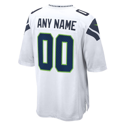 Seattle Seahawks 2026 Super Bowl LX Custom Name - White Game Jersey