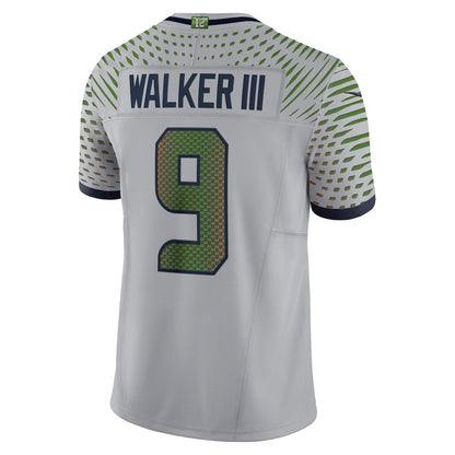 Kenneth Walker III 9 Seattle Seahawks 2026 Super Bowl LX - Wolf Gray Game Jersey