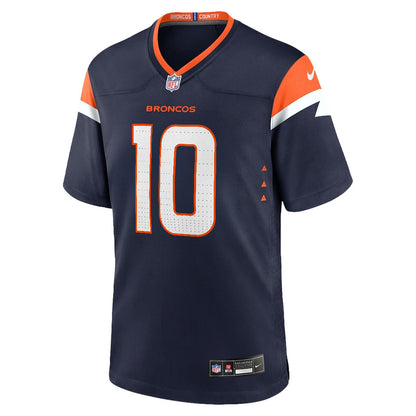 Bo Nix 10 Denver Broncos 2026 Super Bowl LX - Navy Alternate Game Jersey