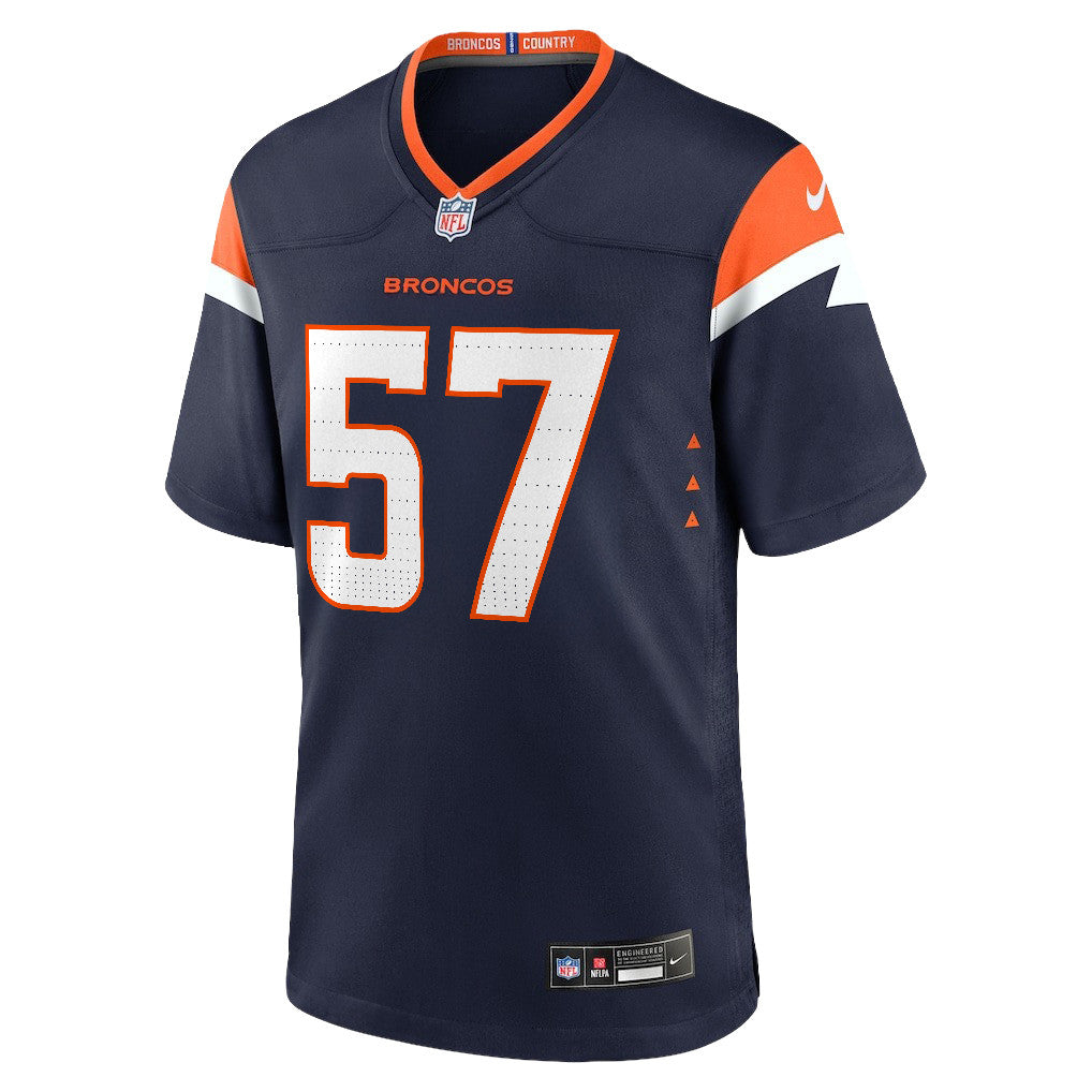Dre Greenlaw 57 Denver Broncos 2026 Super Bowl LX - Navy Alternate Game Jersey