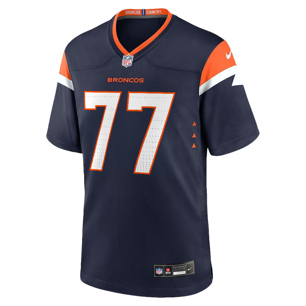 Quinn Meinerz 77 Denver Broncos 2026 Super Bowl LX - Navy Alternate Game Jersey