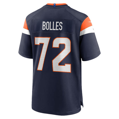 Garett Bolles 72 Denver Broncos 2026 Super Bowl LX - Navy Alternate Game Jersey