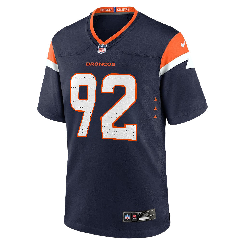 Dondrea Tillman 92 Denver Broncos 2026 Super Bowl LX - Navy Alternate Game Jersey