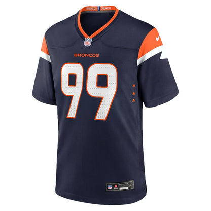 Zach Allen 99 Denver Broncos 2026 Super Bowl LX - Navy Alternate Game Jersey