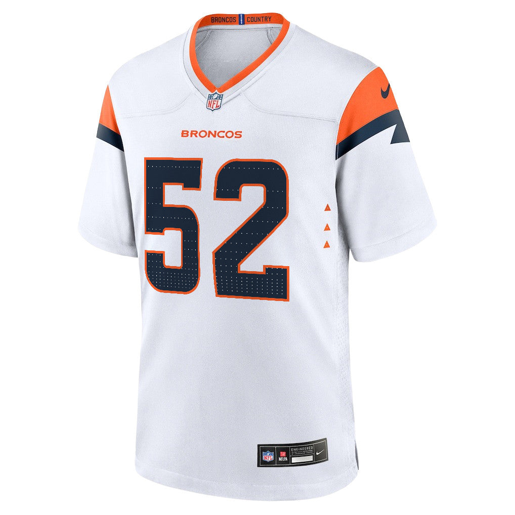 Jonah Elliss 52 Denver Broncos 2026 Super Bowl LX - White Game Jersey