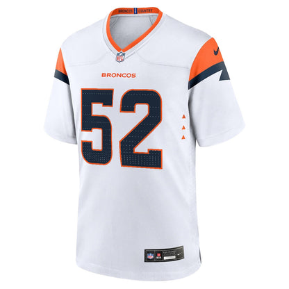 Jonah Elliss 52 Denver Broncos 2026 Super Bowl LX - White Game Jersey