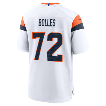 Garett Bolles 72 Denver Broncos 2026 Super Bowl LX - White Game Jersey