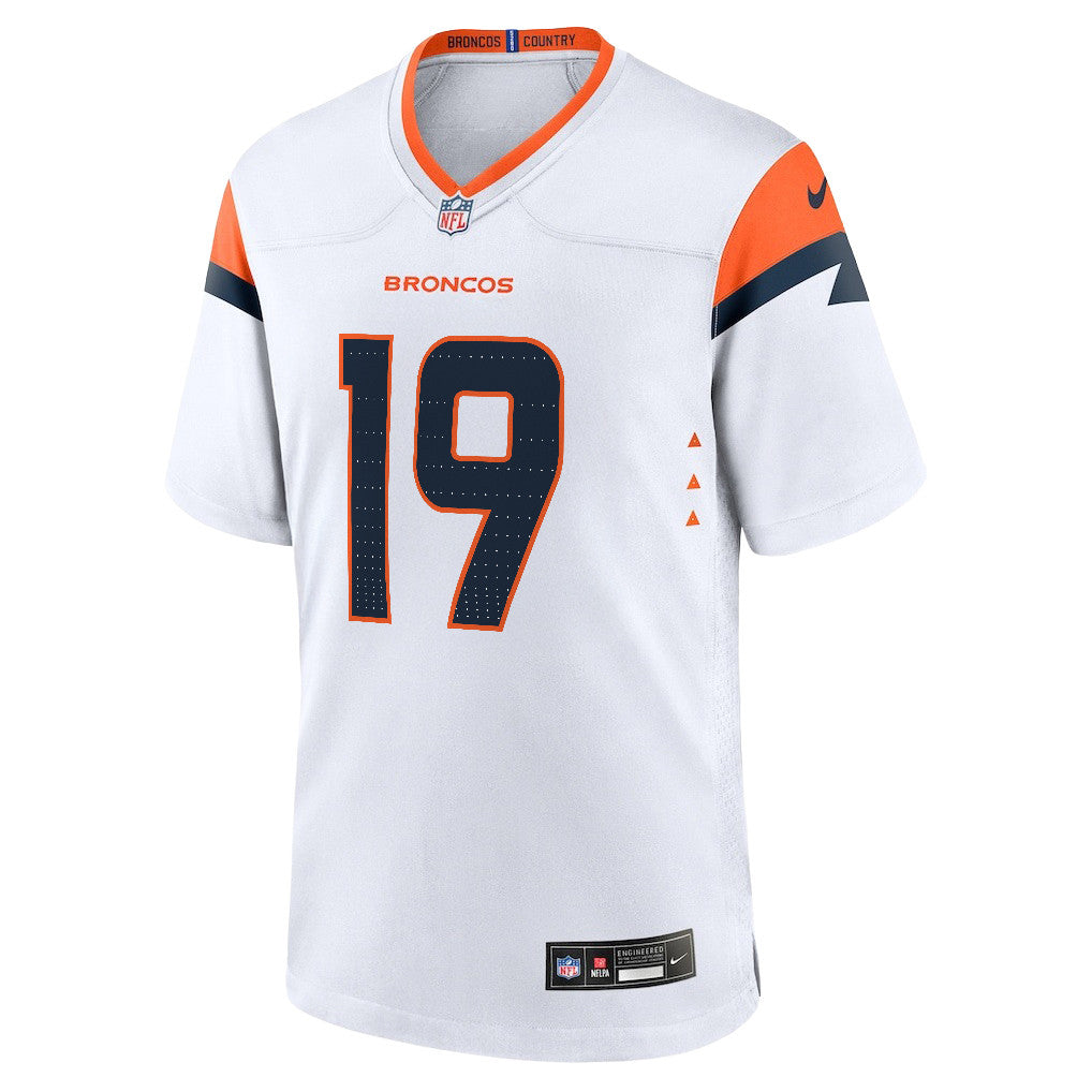 Marvin Mims Jr. 19 Denver Broncos 2026 Super Bowl LX - White Game Jersey