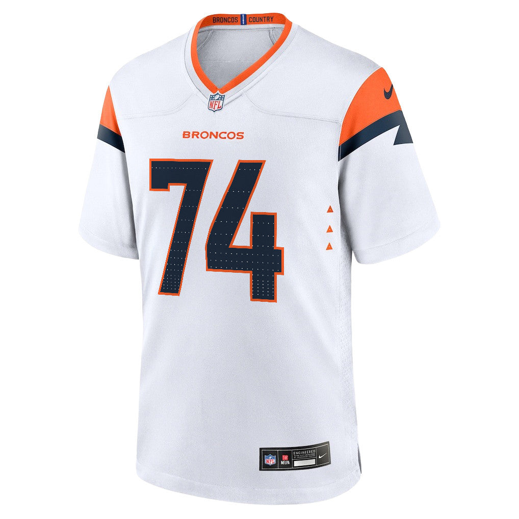 Ben Powers 74 Denver Broncos 2026 Super Bowl LX - White Game Jersey
