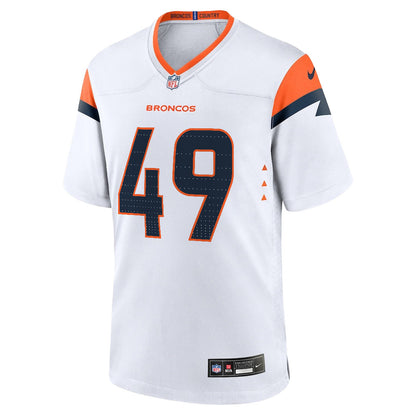 Alex Singleton 49 Denver Broncos 2026 Super Bowl LX - White Game Jersey