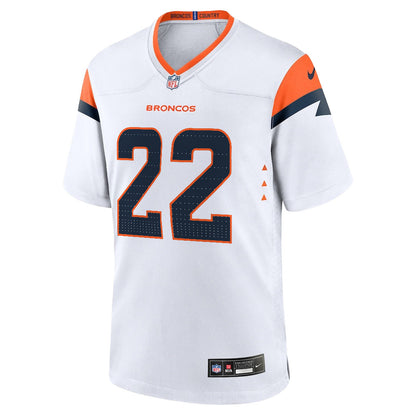 Brandon Jones 22 Denver Broncos 2026 Super Bowl LX - White Game Jersey