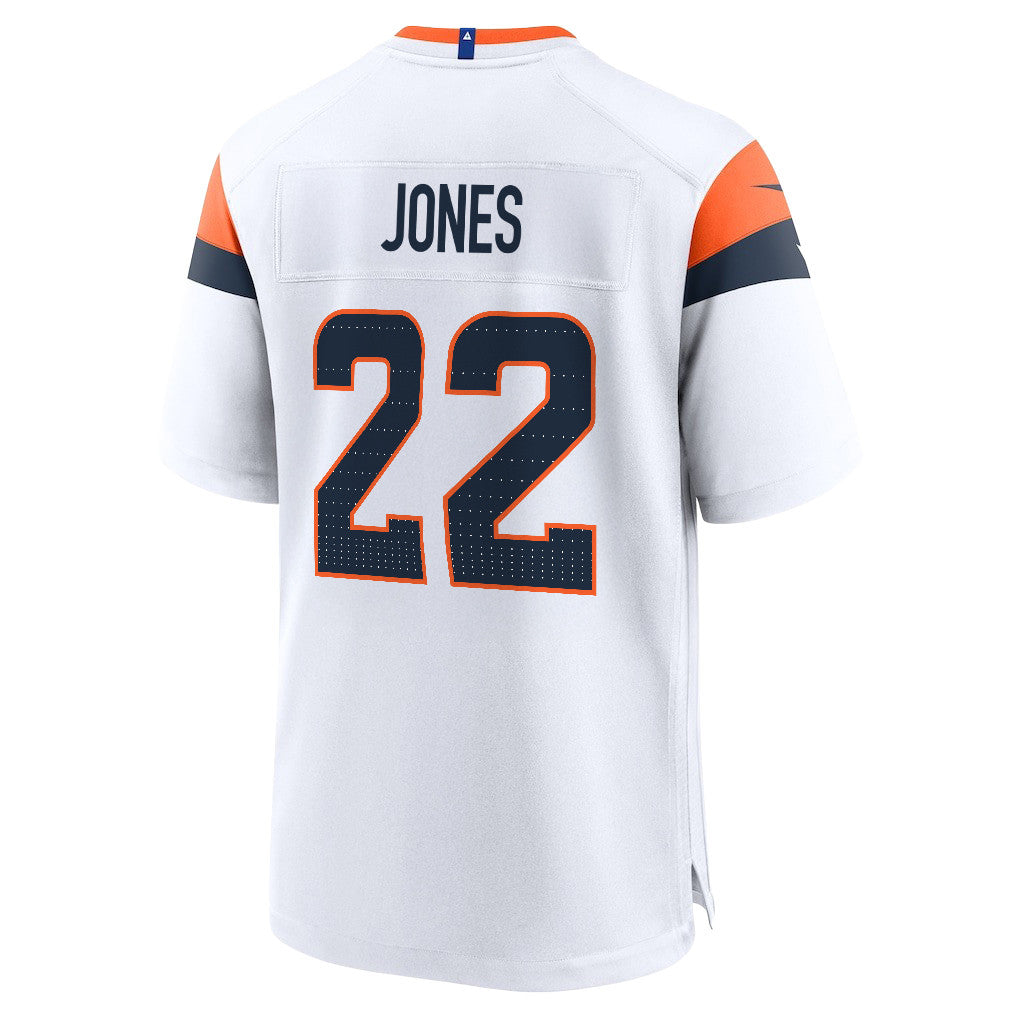 Brandon Jones 22 Denver Broncos 2026 Super Bowl LX - White Game Jersey