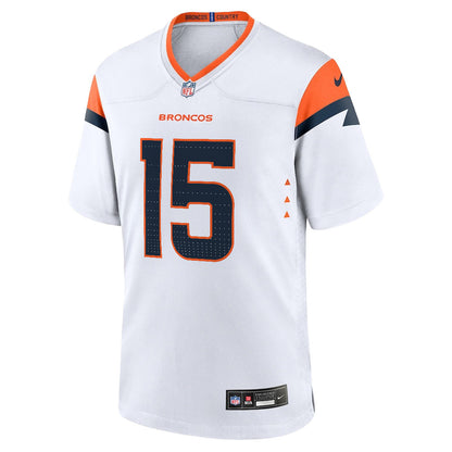 Nik Bonitto 15 Denver Broncos 2026 Super Bowl LX - White Game Jersey