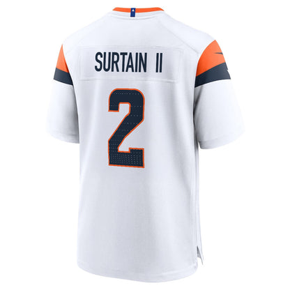 Pat Surtain II 2 Denver Broncos 2026 Super Bowl LX - White Game Jersey