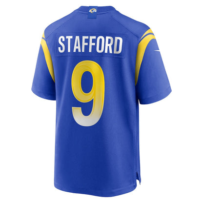 Matthew Stafford 9 Los Angeles Rams YOUTH - 2026 Super Bowl LX Royal Blue Game Team Jersey