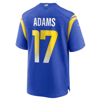 Davante Adams 17 Los Angeles Rams YOUTH - 2026 Super Bowl LX Royal Blue Game Team Jersey