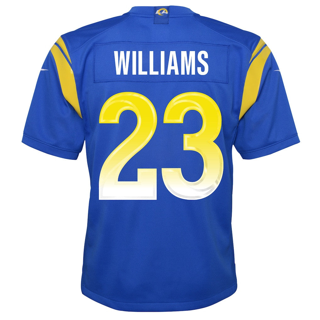 Kyren Williams 23 Los Angeles Rams YOUTH - 2026 Super Bowl LX Royal Blue Game Team Jersey
