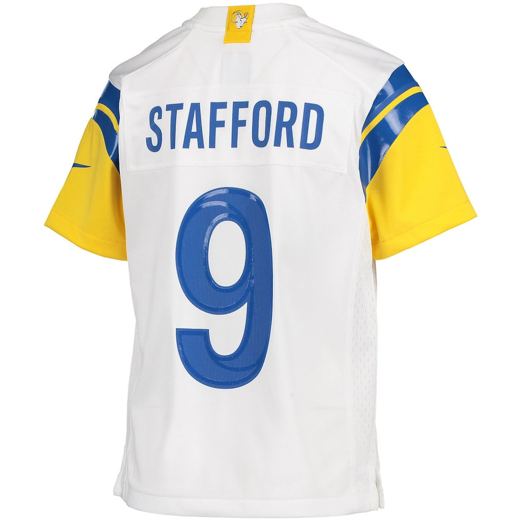 Matthew Stafford 9 Los Angeles Rams YOUTH - 2026 Super Bowl LX White Game Jersey