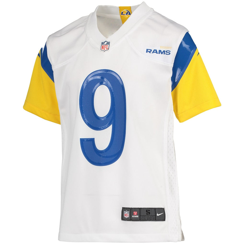 Matthew Stafford 9 Los Angeles Rams YOUTH - 2026 Super Bowl LX White Game Jersey
