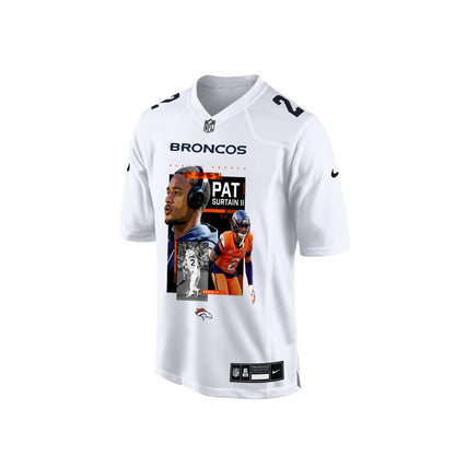 Pat Surtain II 2 Denver Broncos Super Bowl LX Next-Gen Legend Men Jersey – White