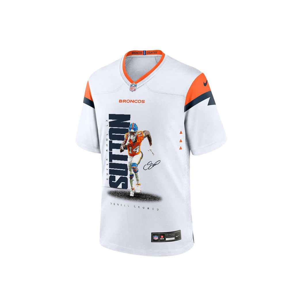 Courtland Sutton 14 Denver Broncos Super Bowl LX Dominant Playmaker Men Game Jersey – White