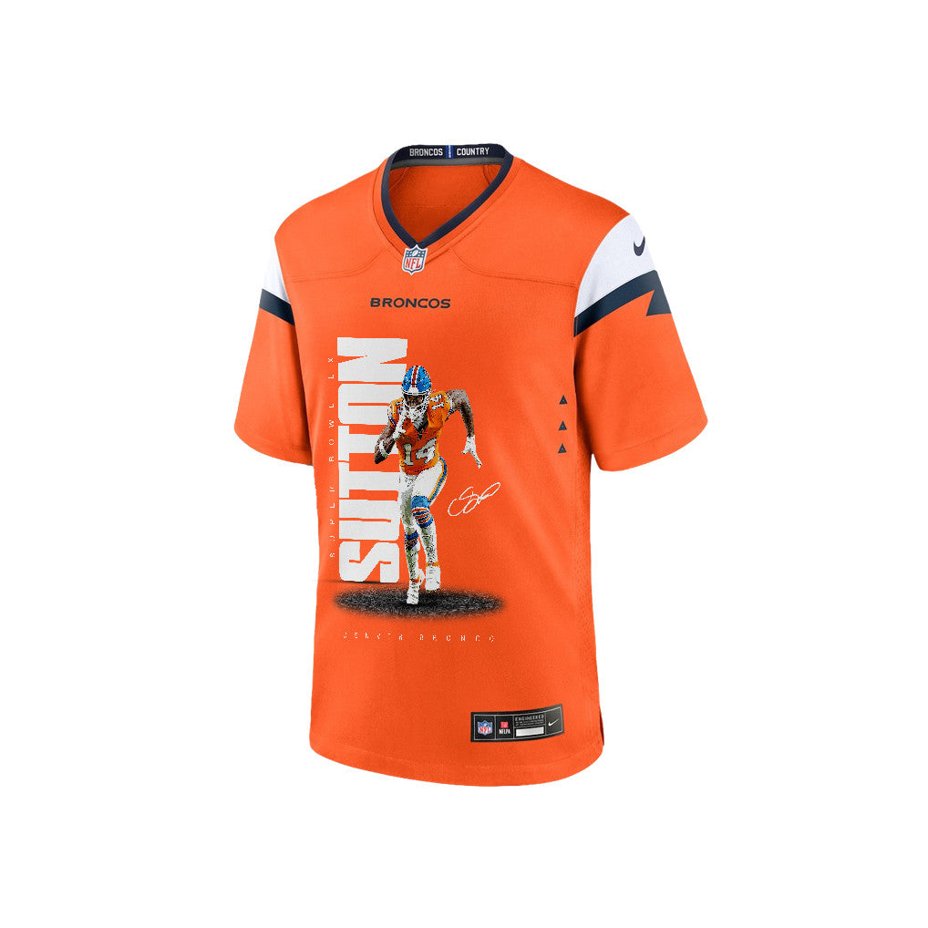 Courtland Sutton 14 Denver Broncos Super Bowl LX Dominant Playmaker Men Game Jersey – Orange