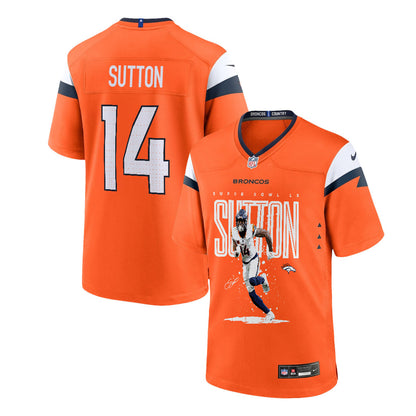 Courtland Sutton 14 Denver Broncos Super Bowl LX Game-Breaking Star Game Jersey – Orange