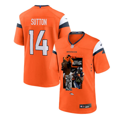 Courtland Sutton 14 Denver Broncos Super Bowl LX High-Impact Performer Men Jersey – Orange