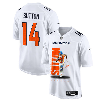 Courtland Sutton 14 Denver Broncos Super Bowl LX Dominant Playmaker Men Jersey – White