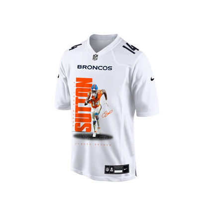 Courtland Sutton 14 Denver Broncos Super Bowl LX Dominant Playmaker Men Jersey – White