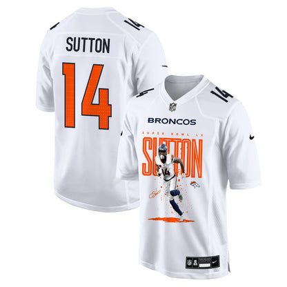 Courtland Sutton 14 Denver Broncos Super Bowl LX Game-Breaking Star Jersey – White