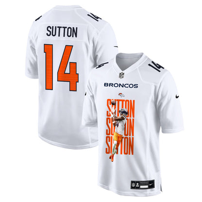 Courtland Sutton 14 Denver Broncos Super Bowl LX Championship-Ready Men Jersey – White