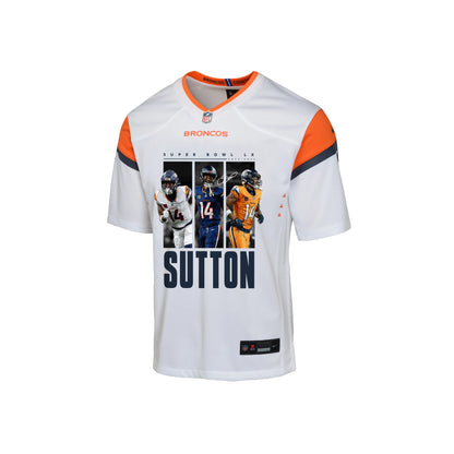 Courtland Sutton 14 Denver Broncos Super Bowl LX Offensive Powerhouse YOUTH Jersey – White