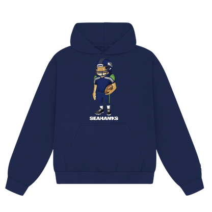 Bad Bunny x Seattle Seahawks Classic Hoodie - Navy