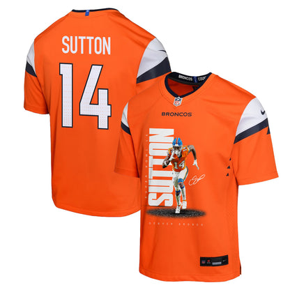 Courtland Sutton 14 Denver Broncos Super Bowl LX Dominant Playmaker YOUTH Jersey – Orange