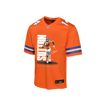 Courtland Sutton 14 Denver Broncos Super Bowl LX Dominant Playmaker YOUTH Game Jersey – Orange