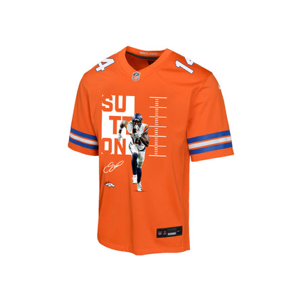 Courtland Sutton 14 Denver Broncos Super Bowl LX Fan-Favorite Icon YOUTH Game Jersey– Orange