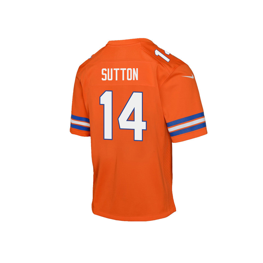 Courtland Sutton 14 Denver Broncos Super Bowl LX High-Impact Performer YOUTH Game Jersey– Orange
