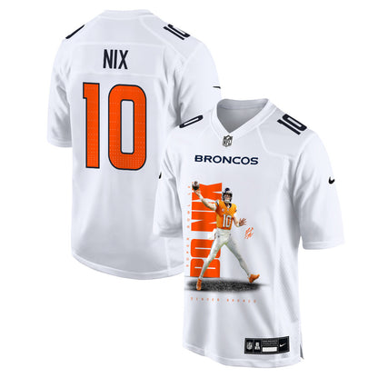 Bo Nix 10 Denver Broncos Super Bowl LX Rising Star Jersey – White