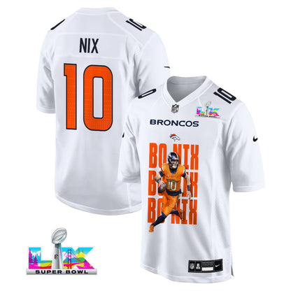 Bo Nix 10 Denver Broncos Super Bowl LX Next-Gen Legend Jersey – White