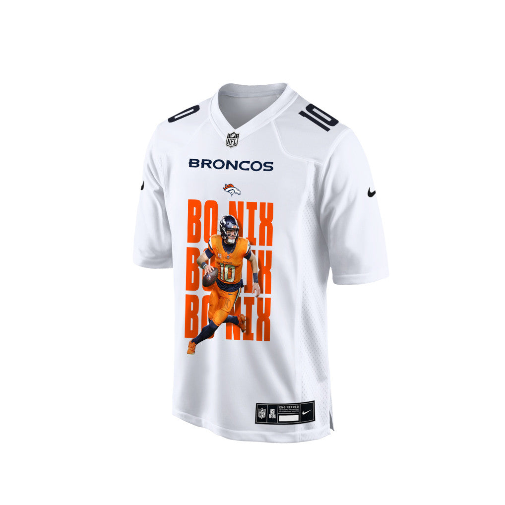 Bo Nix 10 Denver Broncos Super Bowl LX Next-Gen Legend Jersey – White