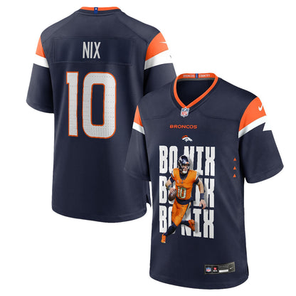 Bo Nix 10 Denver Broncos Super Bowl LX Next-Gen Legend Jersey – Navy