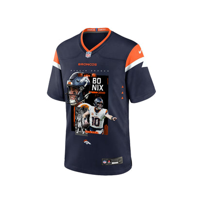 Bo Nix 10 Denver Broncos Super Bowl LX Future of Denver Jersey – Navy