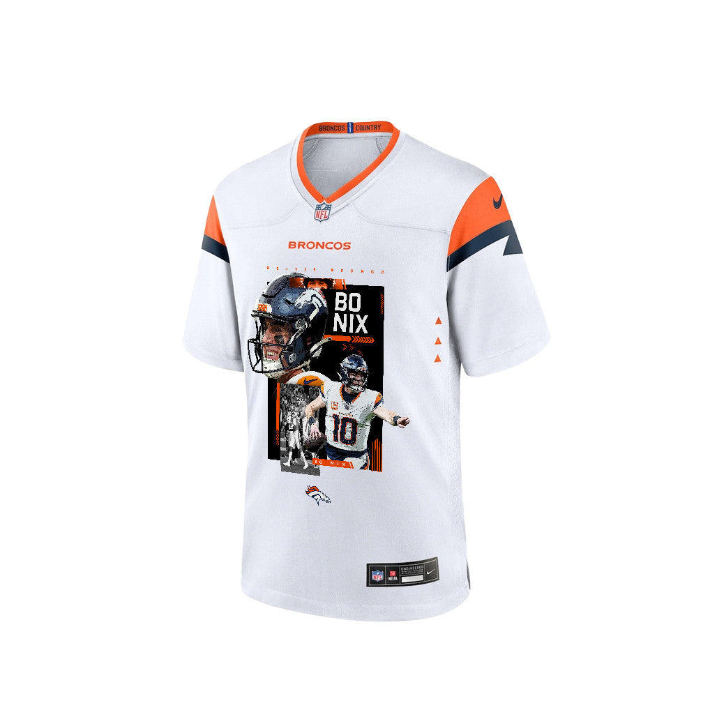 Bo Nix 10 Denver Broncos Super Bowl LX Future of Denver Game Jersey – White