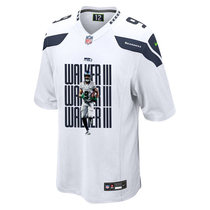 Kenneth Walker III 9 Seattle Seahawks Super Bowl LX Power & Precision Jersey – White