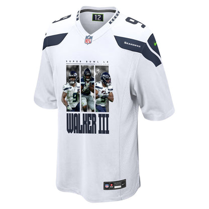 Kenneth Walker III 9 Seattle Seahawks Super Bowl LX Breakaway Speed Jersey – White