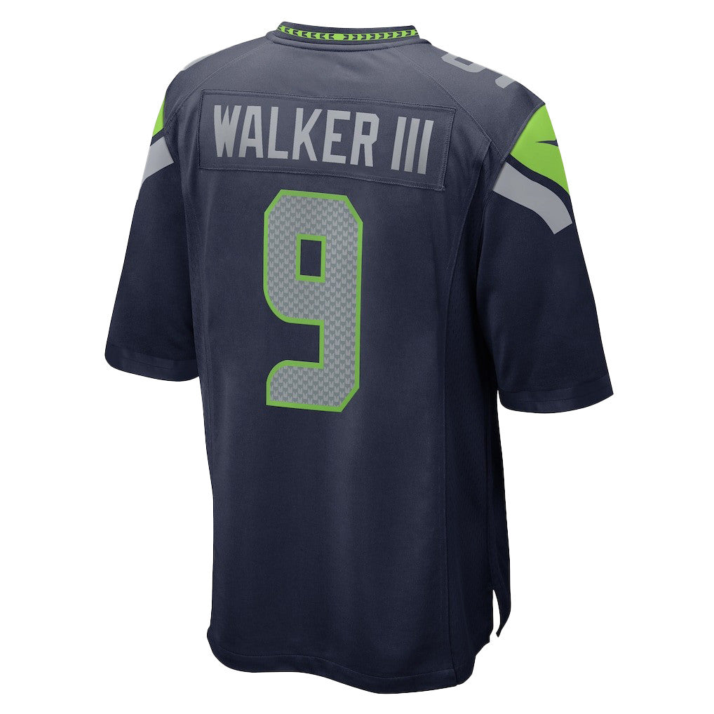 Kenneth Walker III 9 Seattle Seahawks Super Bowl LX Power & Precision Jersey – Navy